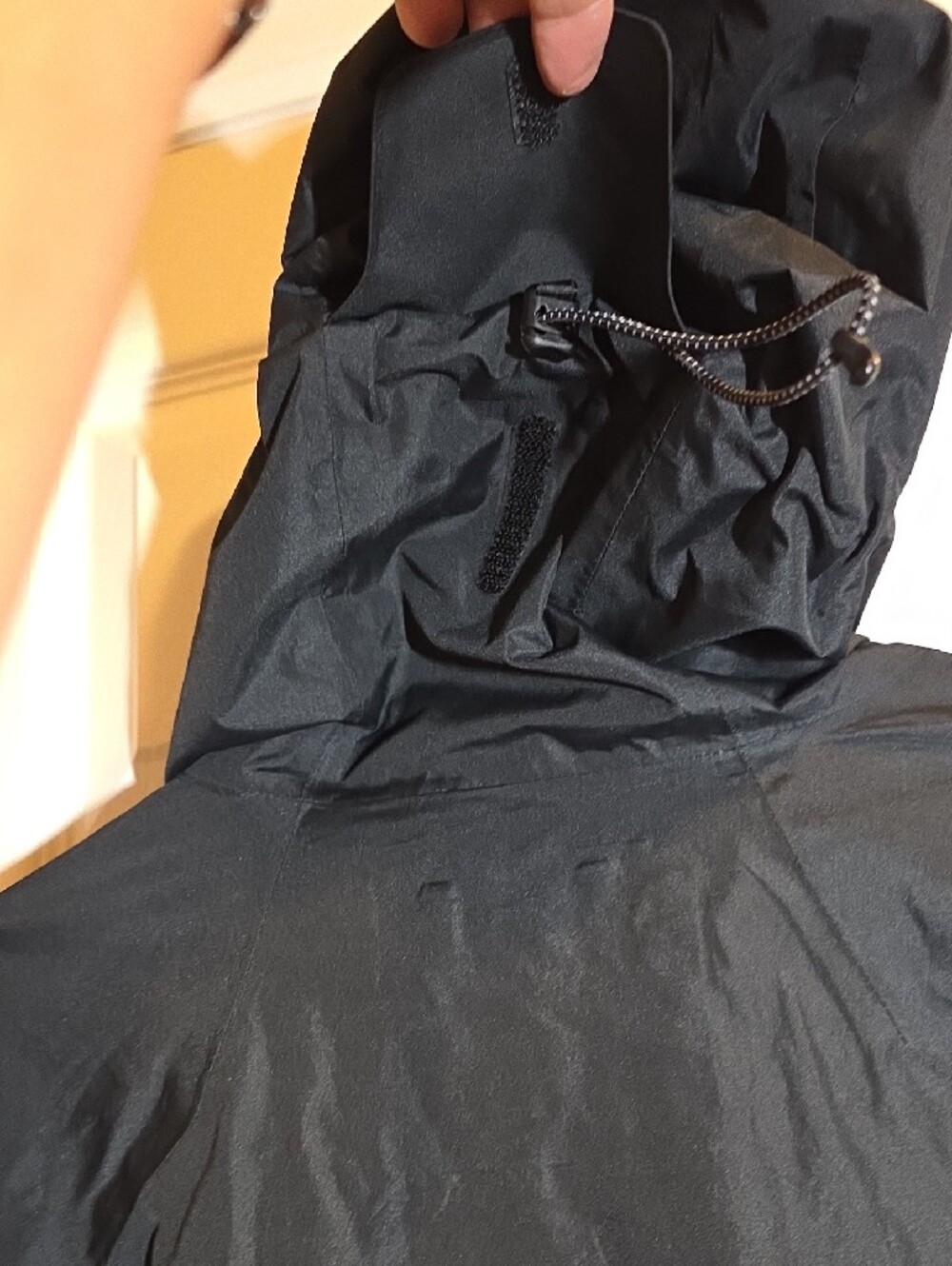 Champion Men's Black Hooded Raincoat with Red Trim - Picture 9 of 10